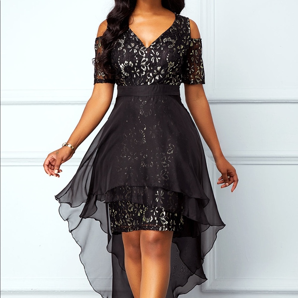 High Low Lace Dress